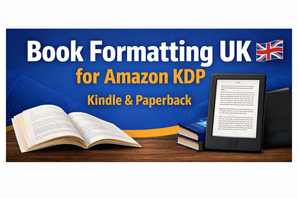 Self publishing support for Amazon KDP UK